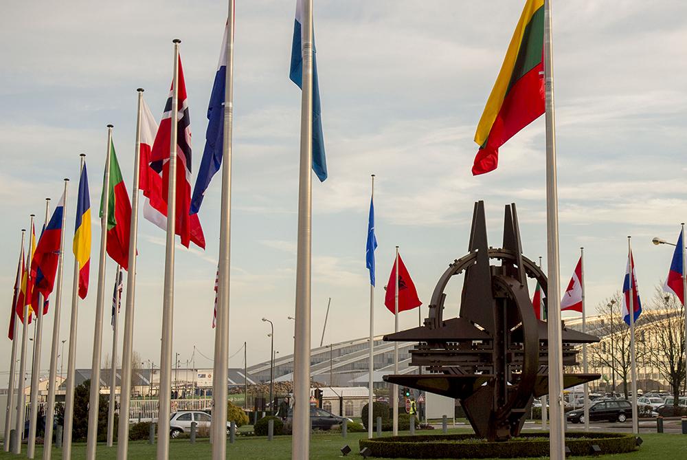 Entrance to NATO Headquarters in Brussels