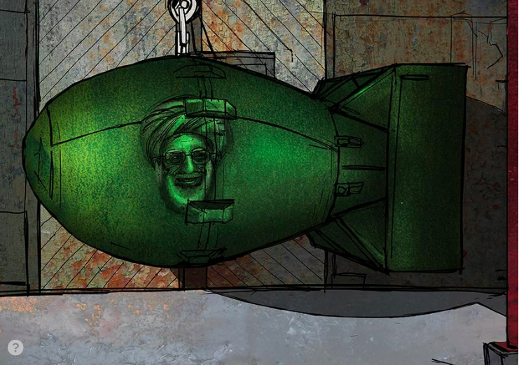 Illustration by Etienne Cipriani Iran nuclear development