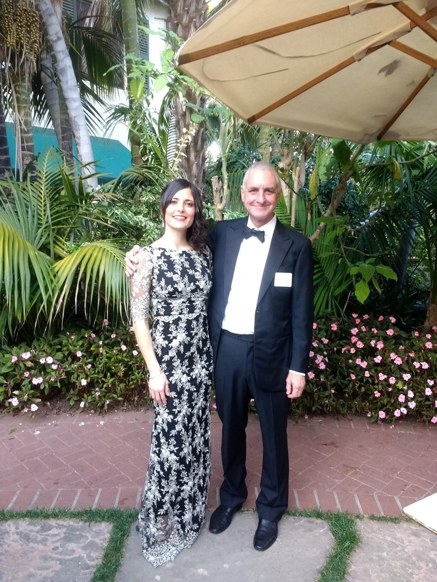 Monica Rouco and Emlyn Hughes NAPF gala
