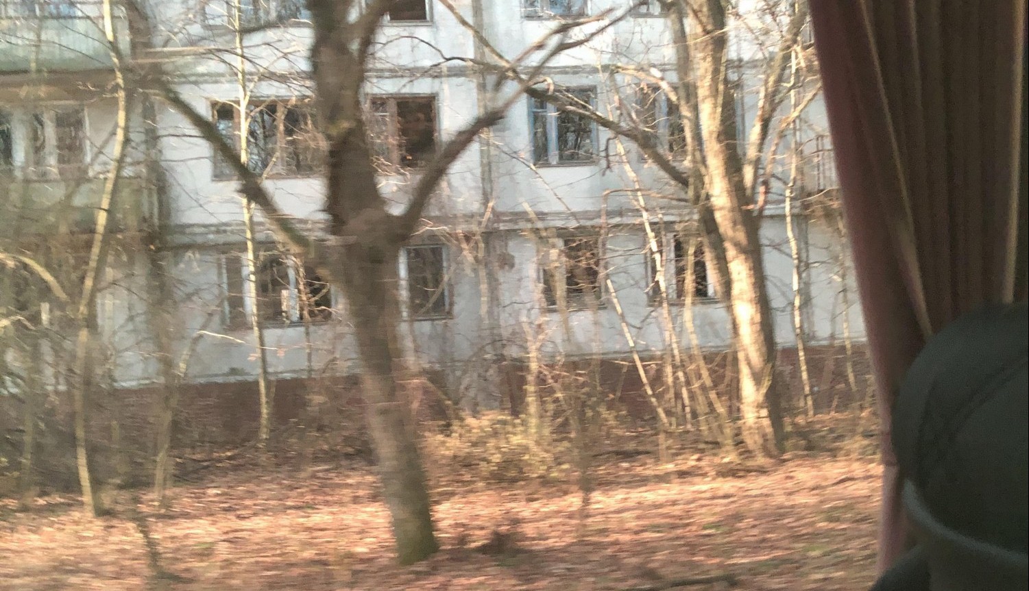 Pripiyat, city near Chernobyl, in November 2019