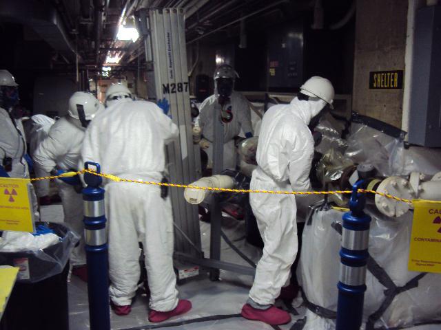 Argonne National Laboratory during waste removal process Argonne National Laboratory during waste removal process