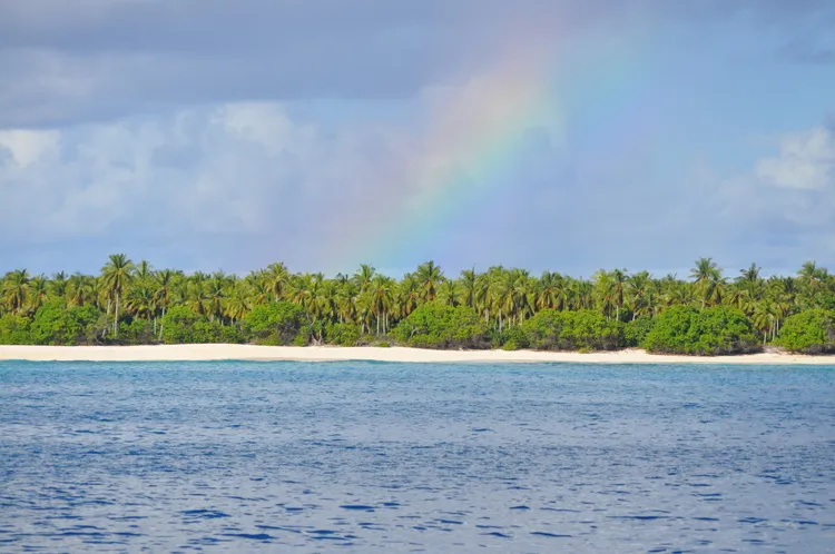 Photo of Bikini Island in the Marshall Islands in August 2015. Taken by Emlyn Hughes, Director of the K=1 Project.