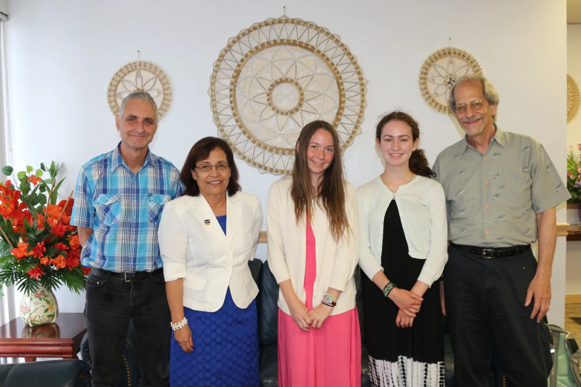 K=1 Project team with RMI President Dr. Hilda C. Heine, 2016